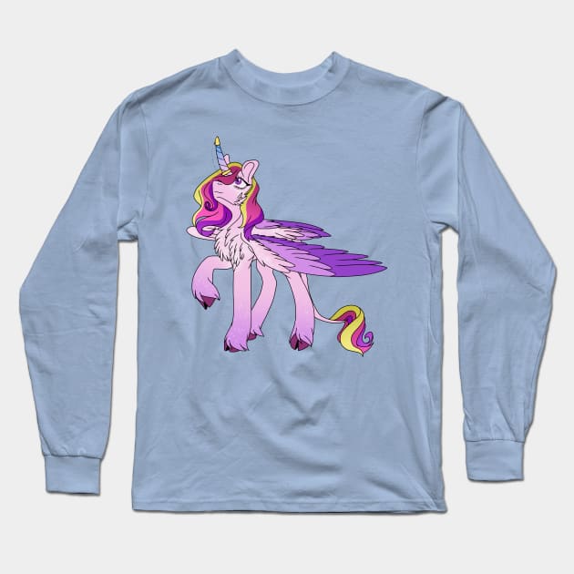 Sky Glance Cadance Long Sleeve T-Shirt by MischievousArtist